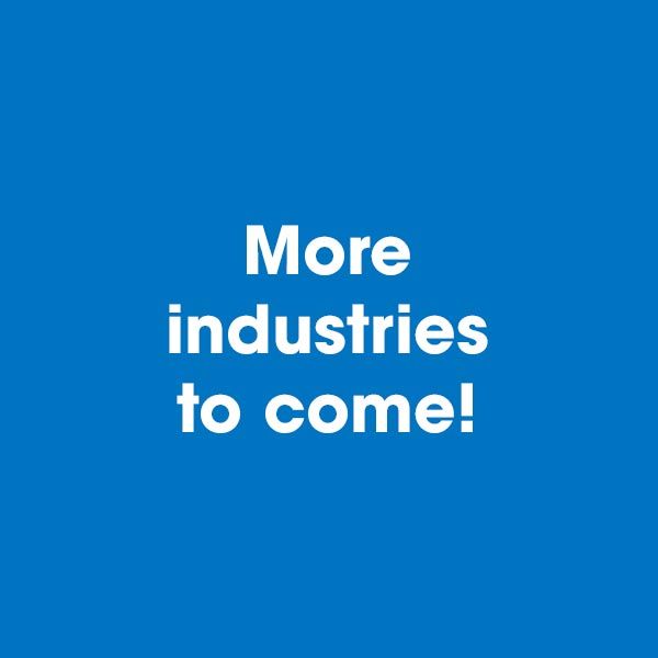 #More industries to come!